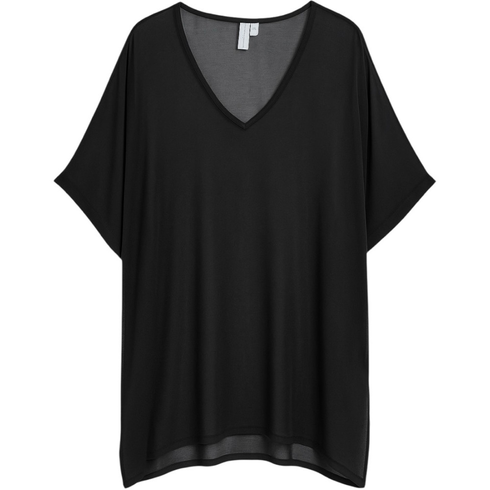Bl-nk London Black Sheer Viscose Swim Cover Up Small